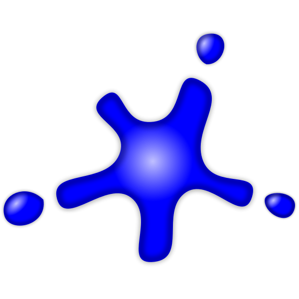 SVG Blue splat