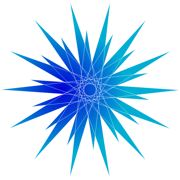 SVG blue star