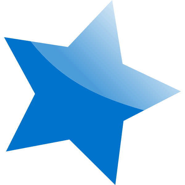 SVG Blue star