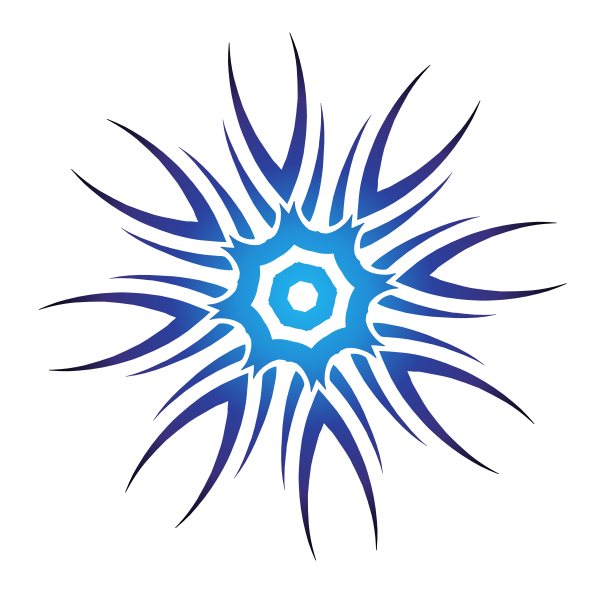 SVG Blue star shape clip art