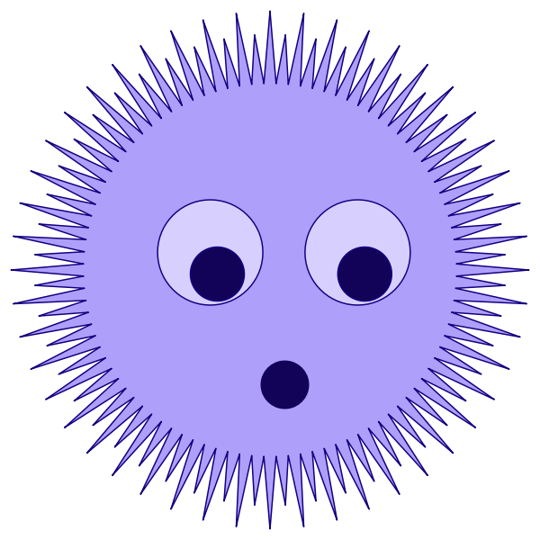 SVG Blue star vector symbol