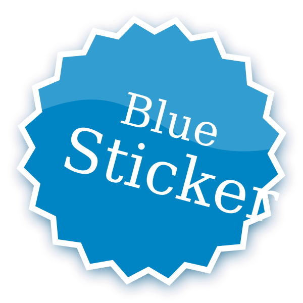 SVG Blue sticker