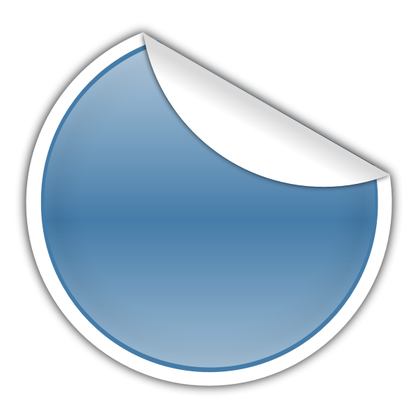 SVG Blue sticker vector illustration
