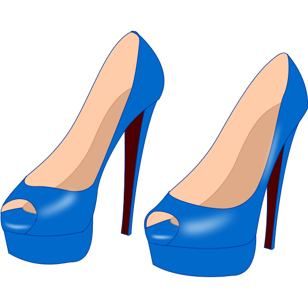 SVG Blue stilettos