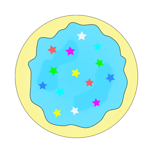 SVG Blue sugar cookie illustration