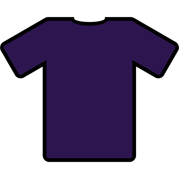 SVG Blue t-shirt vector clip art