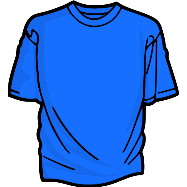 SVG Blue t-shirt vector clip art