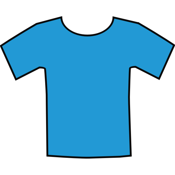 SVG Blue t-shirt vector illustration