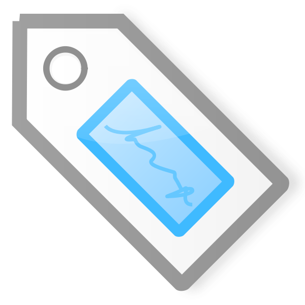 SVG Blue Tag