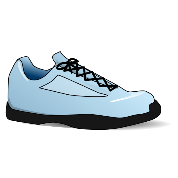 SVG Blue tennis shoe vector image
