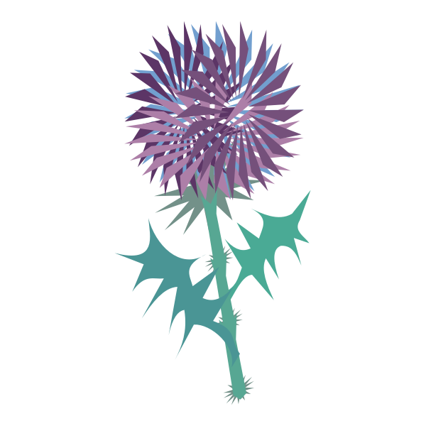 SVG Blue thistle