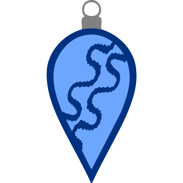 SVG Blue tree bauble