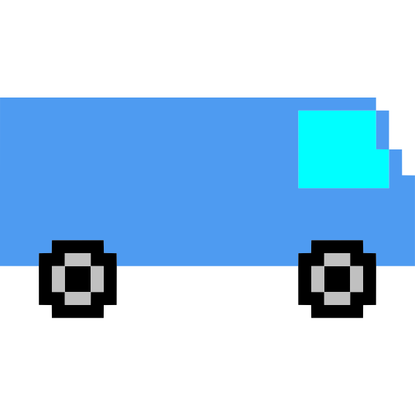 SVG Blue van
