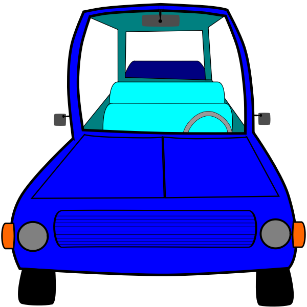 SVG Blue vehicle vector illustration