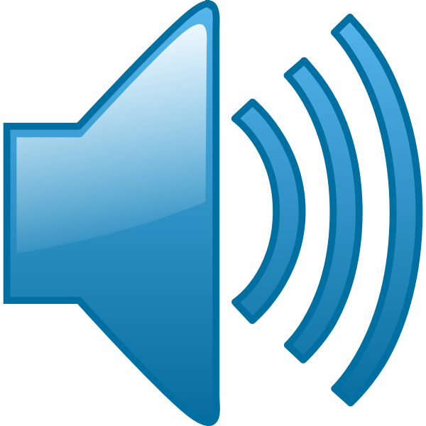 SVG Blue volume symbol