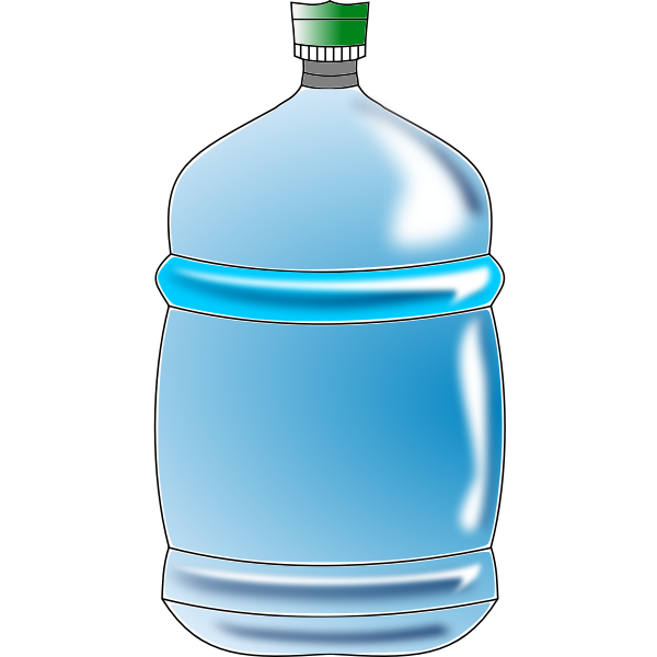 SVG Blue water bottle vector image