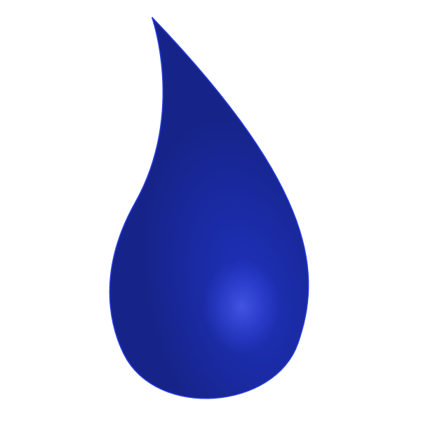 SVG Blue waterdrop