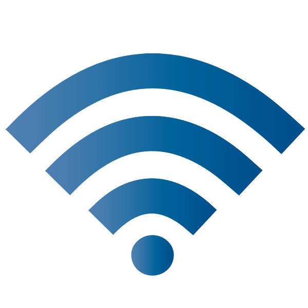 SVG Blue Wifi Symbol