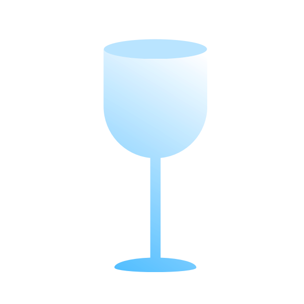 SVG Blue wine glass