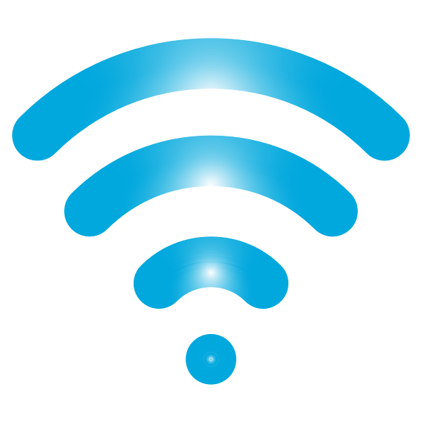 SVG Blue wireless signal