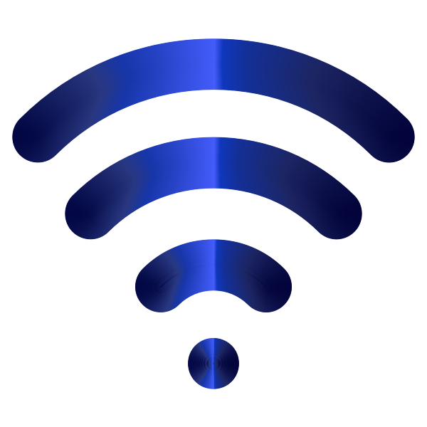 SVG Blue wireless signal icon