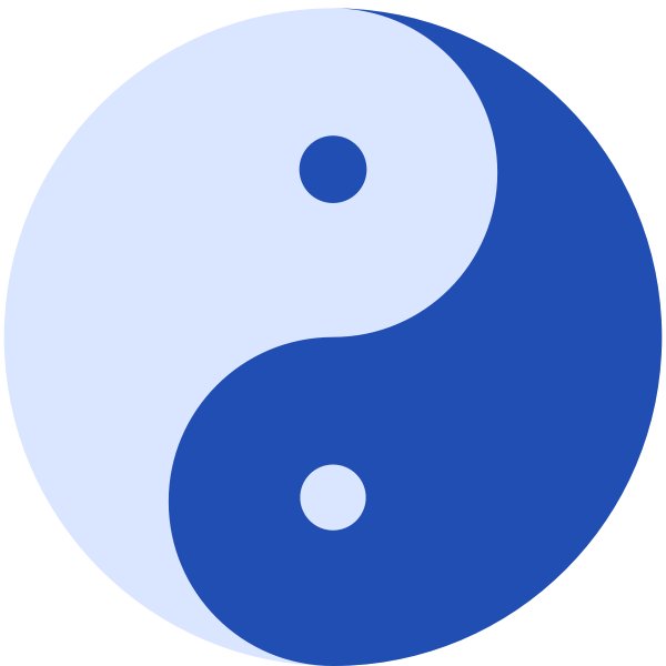 SVG Blue Yin and Yang