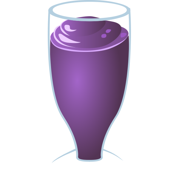 SVG Blueberry milkshake vector clip art