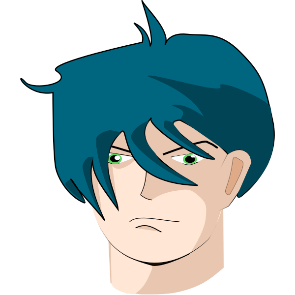 SVG bluehair-man