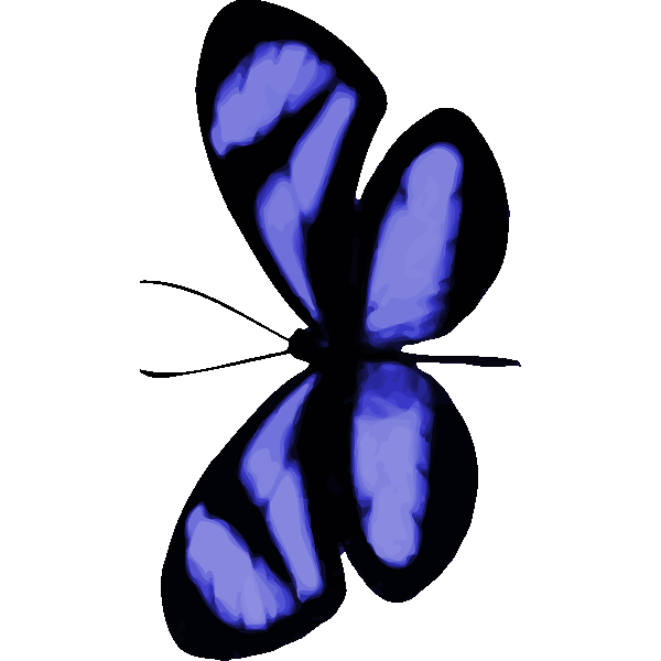 SVG Bluish butterfly