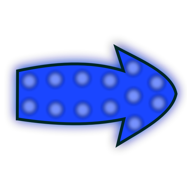 SVG Blurred blue arrow