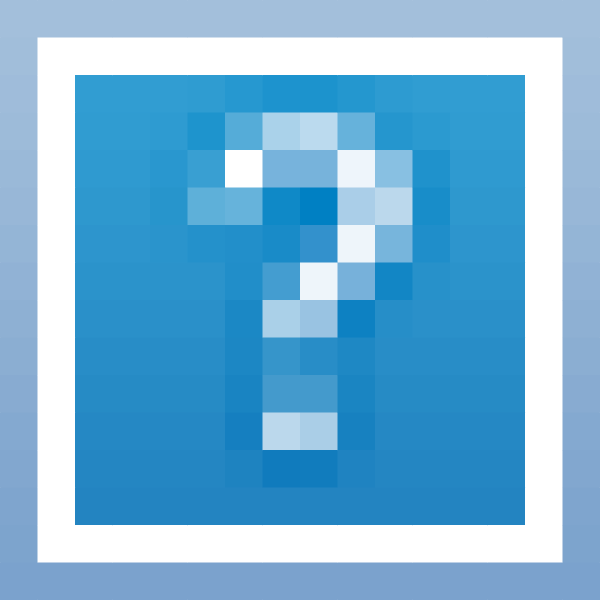 SVG Blurred question mark