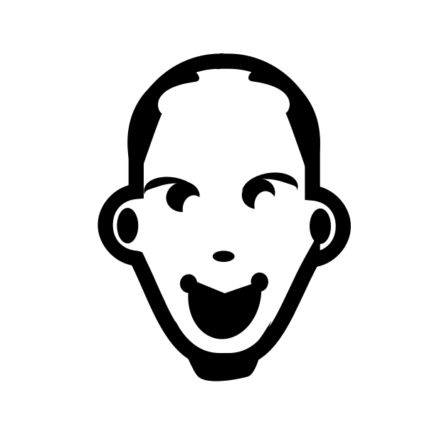 SVG Blurry man039s face