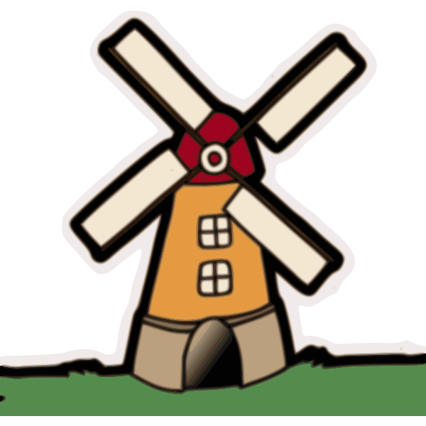 SVG Blurry windmill