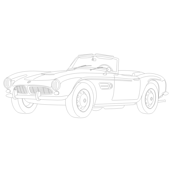 SVG BMW 507 Outline