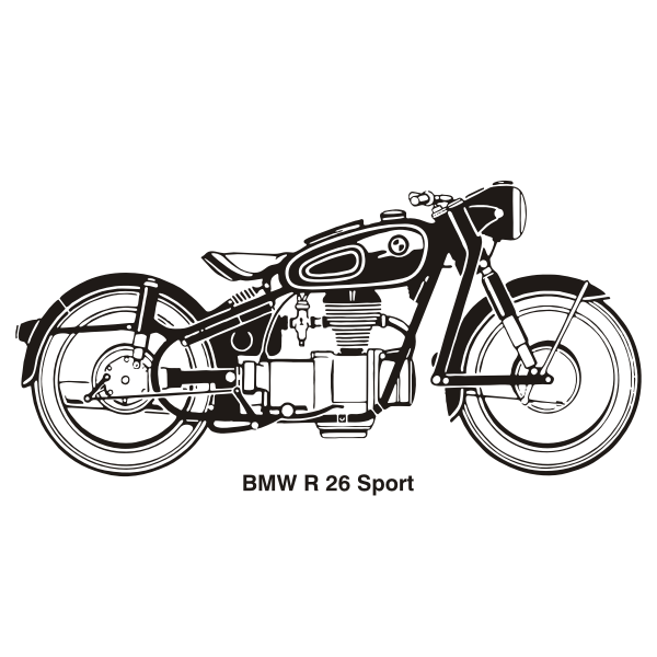 SVG BMW R26 SPORT 1956