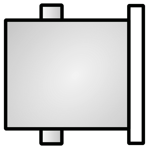 SVG BNC female plug vector image