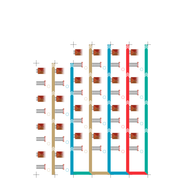 SVG Board game with metro elements