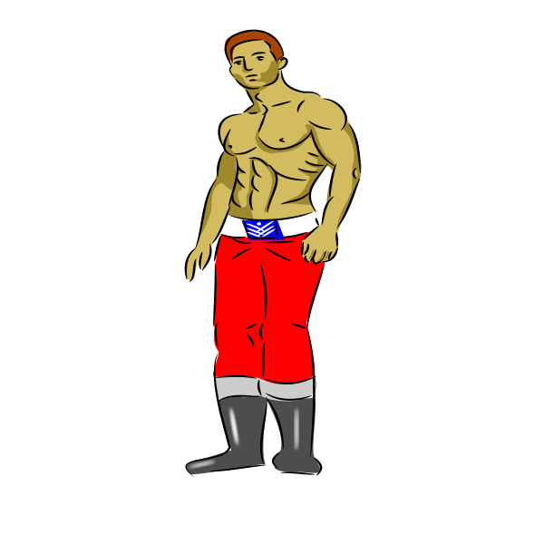 SVG Bodybuilder vector graphics
