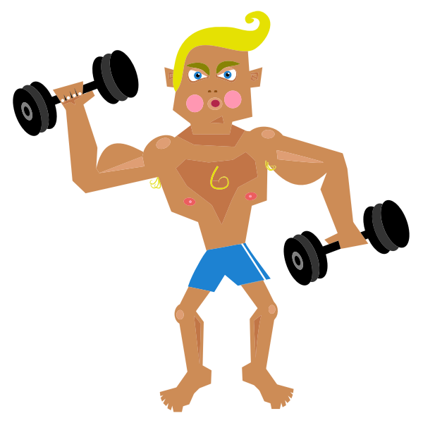 SVG Bodybuilder working out