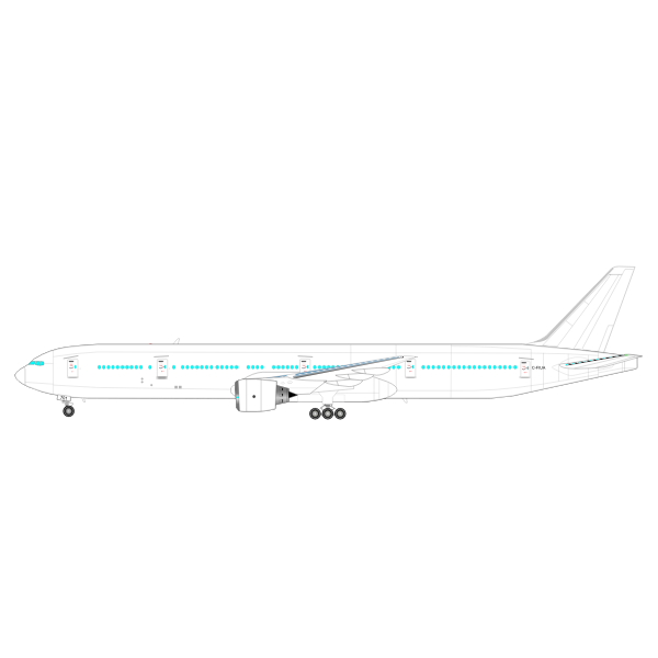 SVG Boeing 777 Vector Graphics