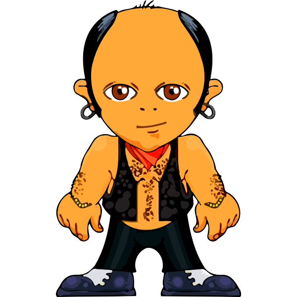 SVG Bold man