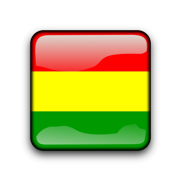 SVG Bolivia glossy flag button