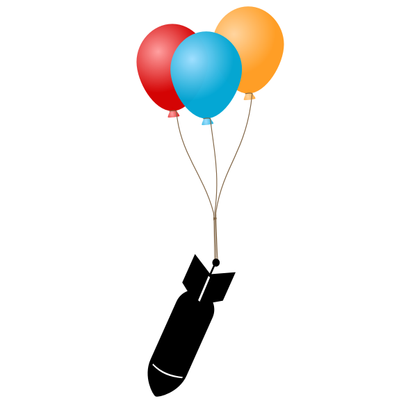 SVG Bomb with balloons