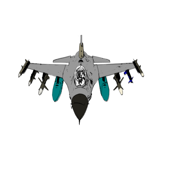 SVG Bomber plane vector illustration