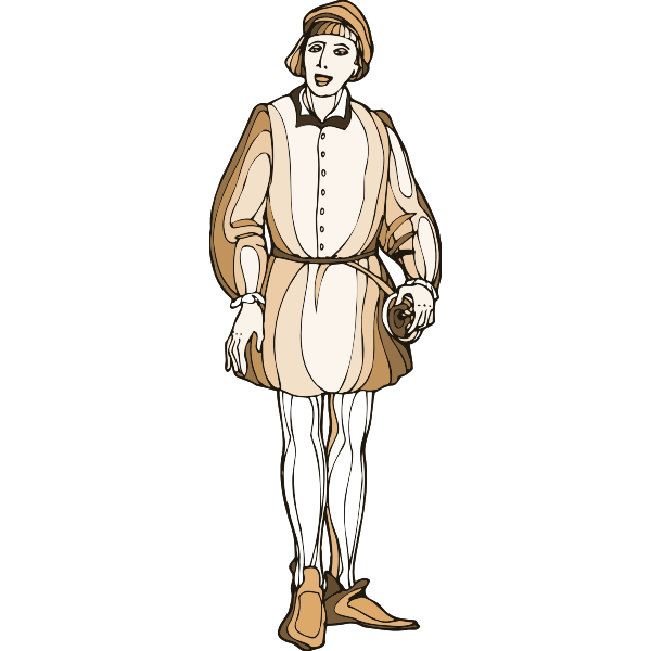 SVG Book character
