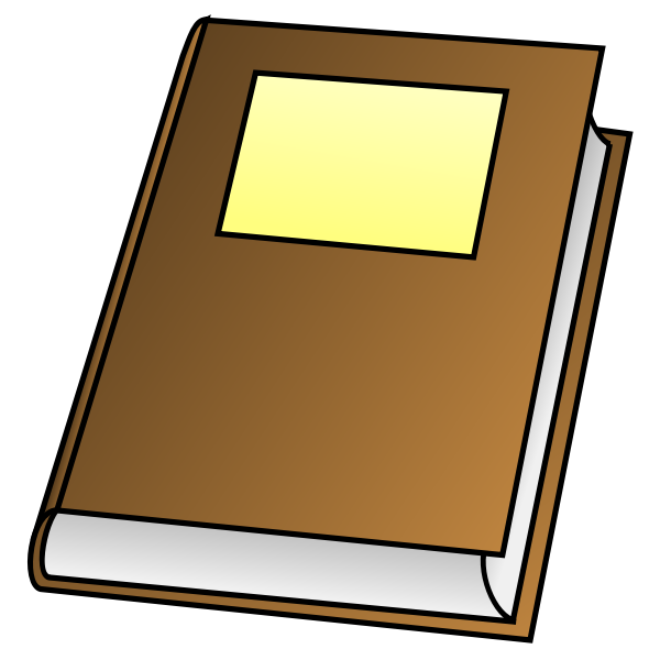 SVG Book cover vector illustration