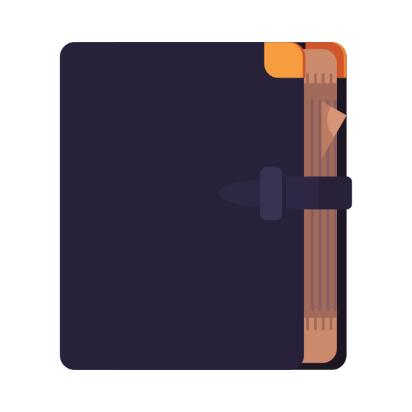 SVG Book in black