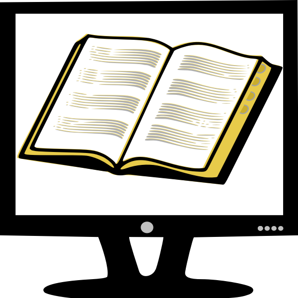 SVG Book on monitor
