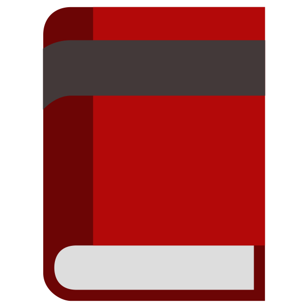 SVG book red