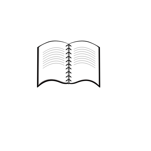 SVG Book with a metal binder